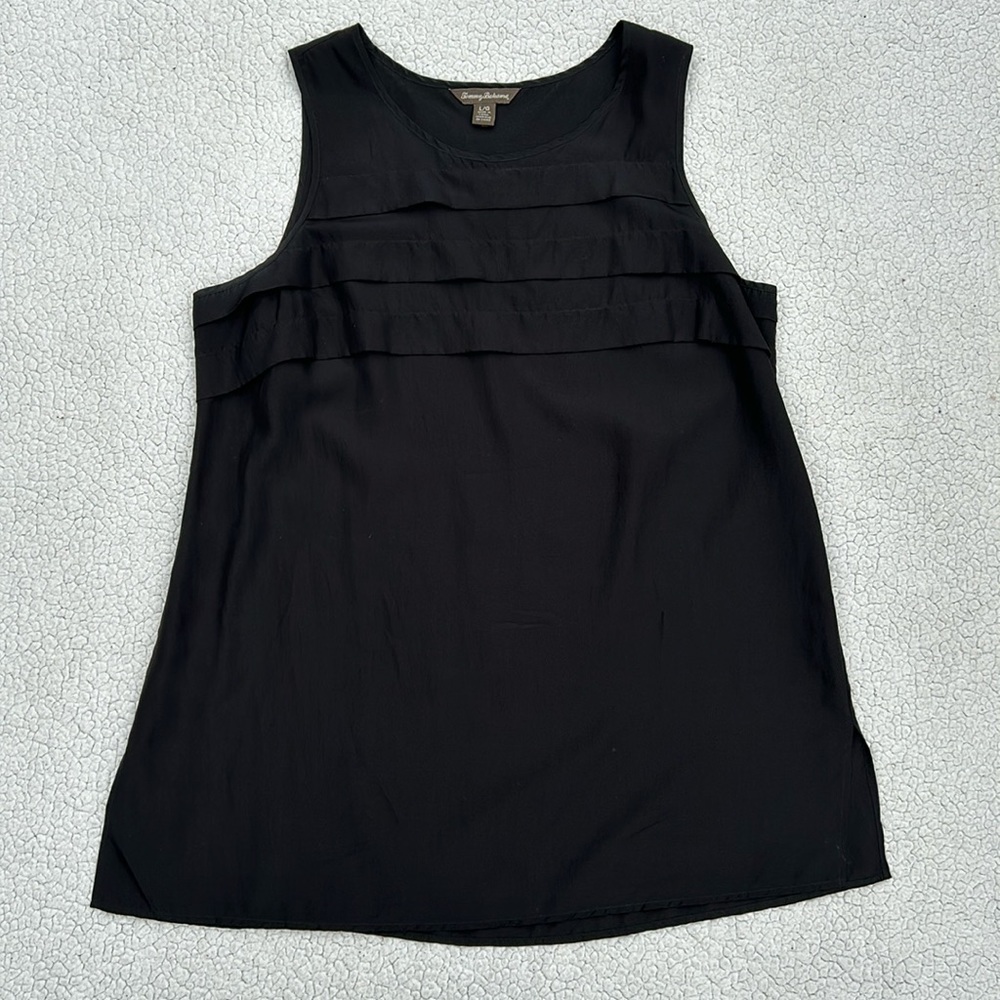 Tommy Bahama Elegant Black Sleeveless Top